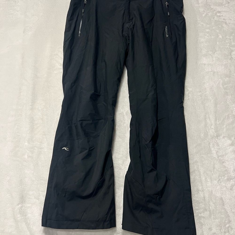 KJUS FORMULA Black Insulated Snowboarding Ski Pants Trousers Size 54 / XL
